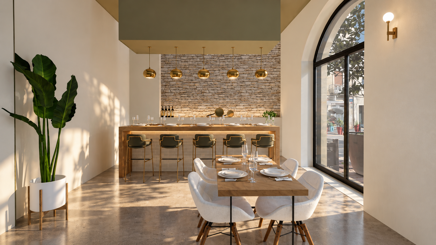 Projet Livia, restaurant